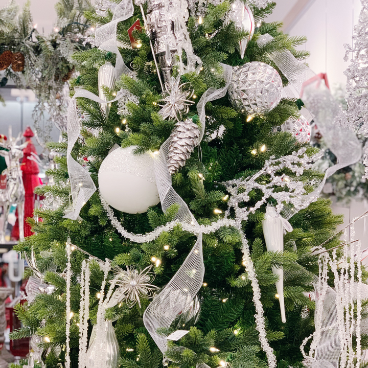 Silver Ice Tree Design