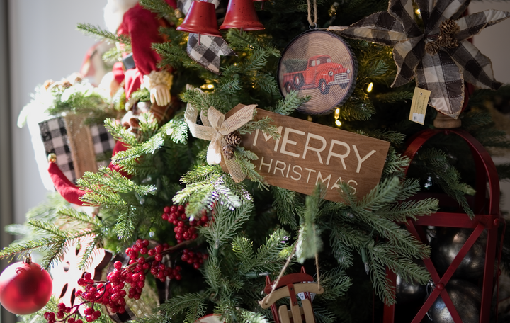 Rustic Santa Tree Design