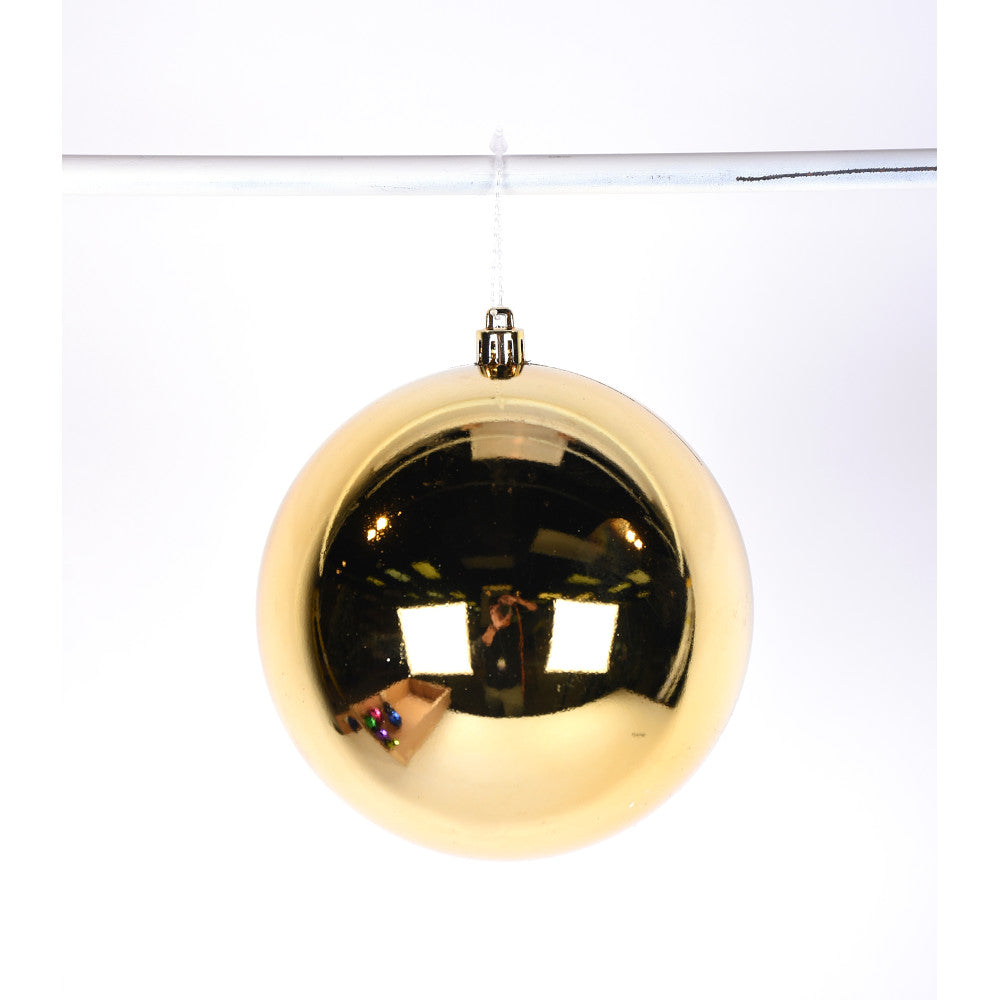 7.9” Large Shining Gold Ball Ornament