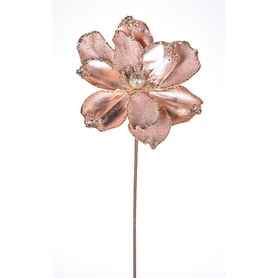 Rose Gold Magnolia Stem