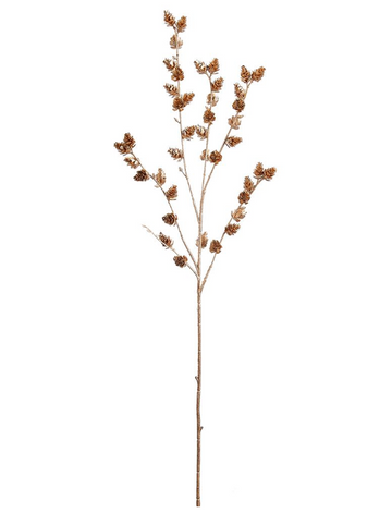 34.5" Gold/Copper Pine Cone Spray