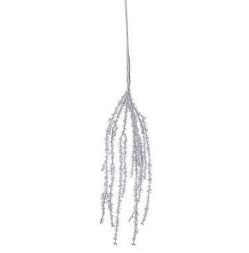 35" Silver Hanging Icicle (Set of 2)