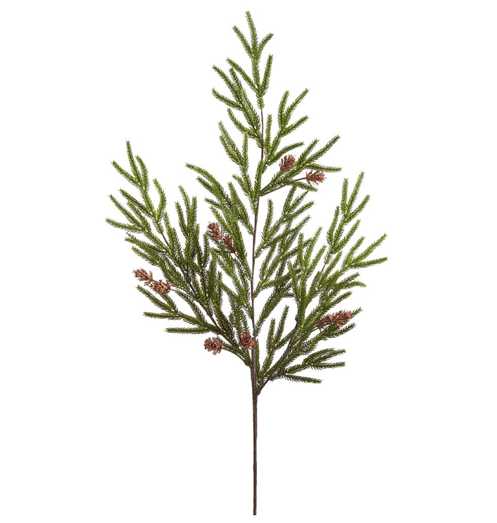 39" Spruce Spray with Mini Pine Cones