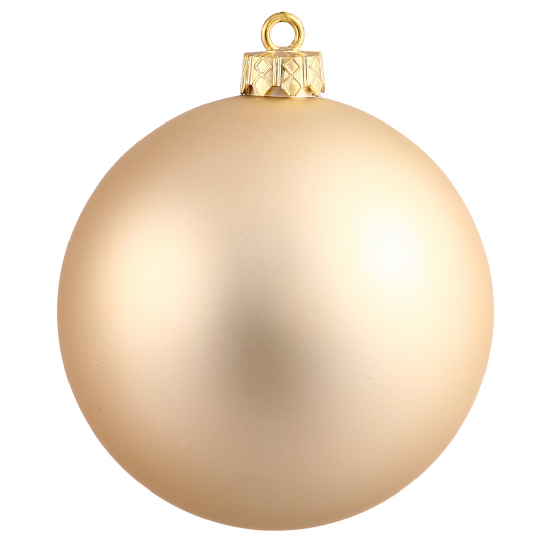 4.75" Champagne Matte Ball Ornament (Set of 4)