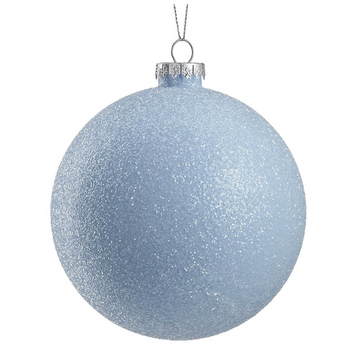4.75" Shimmering Blue Ball Ornament