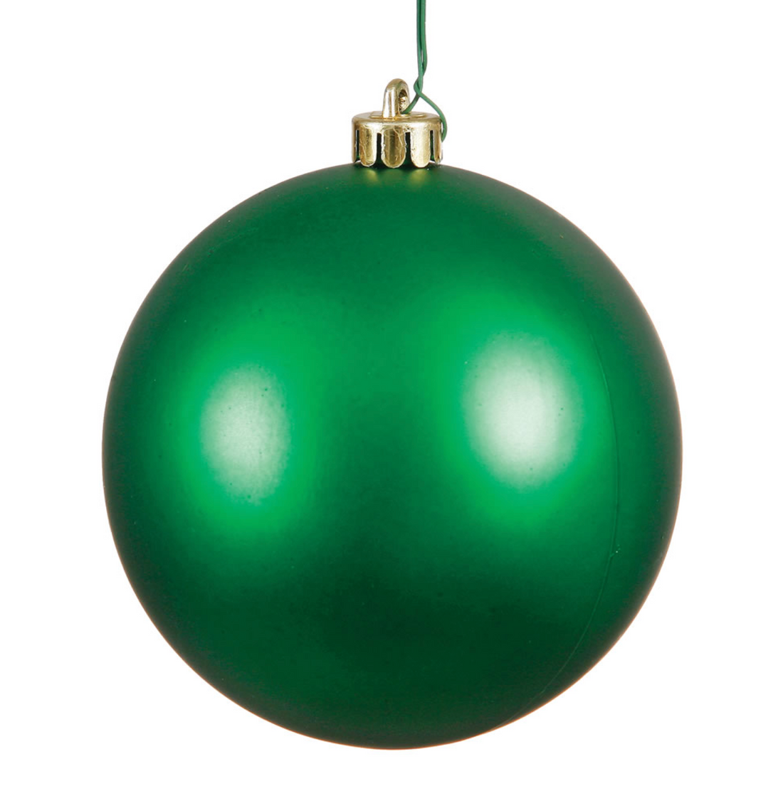 4.75" Green Matte Ball Ornament (Set of 4)