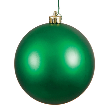 4.75" Green Matte Ball Ornament (Set of 4)