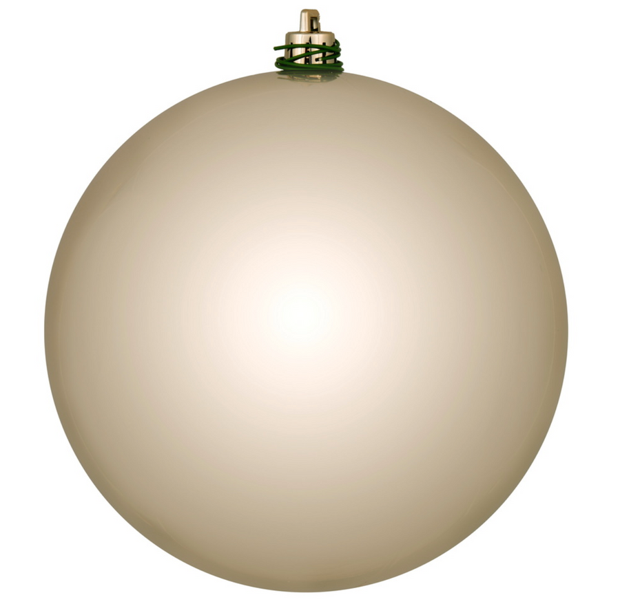 4.75" Oat Pearl Ball Ornament (Set of 4)