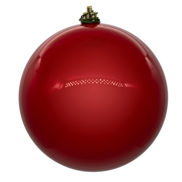 4.75" Red Pearl Ball Ornament (Set of 4)