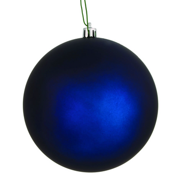 4" Midnight Blue Ball Ornament (Set of 6)