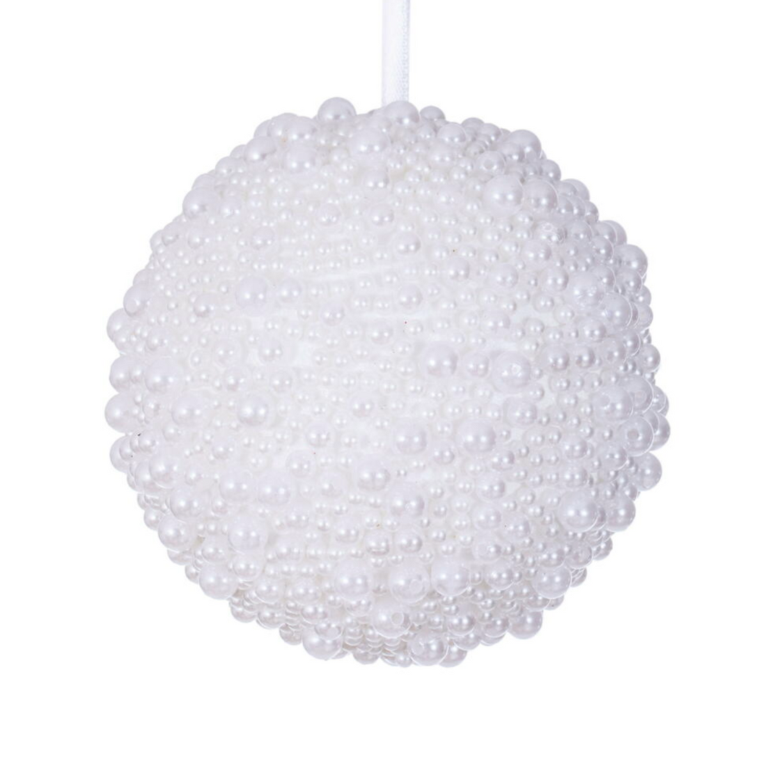 4" Pearl Ball Ornament (set of 4)