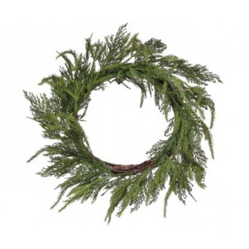 24" Like Real Cedar Wreath