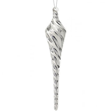 9.5" Silver Twisted Finial