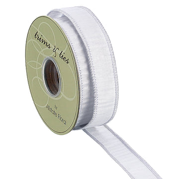 1” Silver Dupion Ribbon