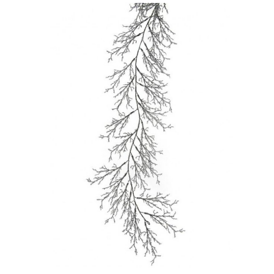 6' Iced Iridescent Mini Twig Garland