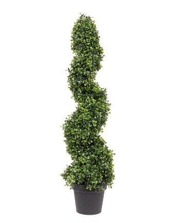 3' Faux Spiral Boxwood Tree