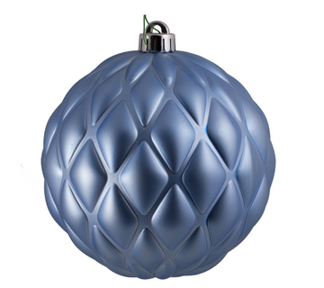 6" Periwinkle Matte Ball Ornament (Set of 4)