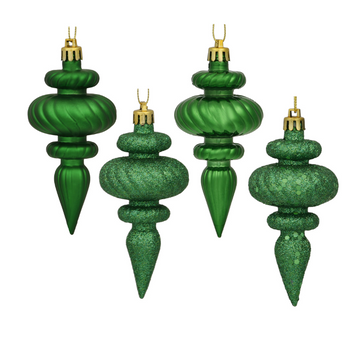 Green Finials with Four Finishes (Box of 8)