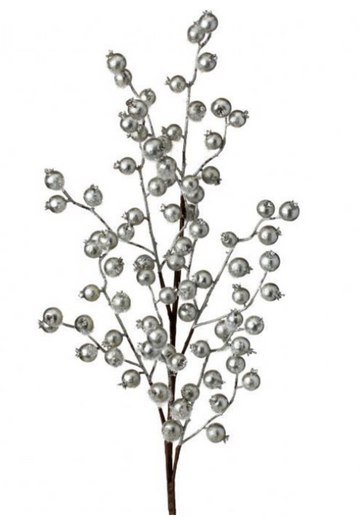 26" Champagne Metallic Berry Spray