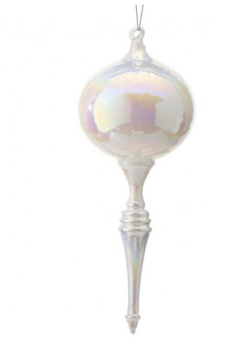 10.5" Pearl Glass Bulb Finial