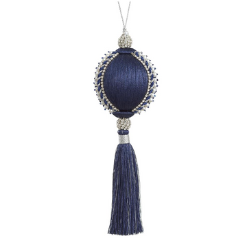 8" Royal Blue Tassle Ornament