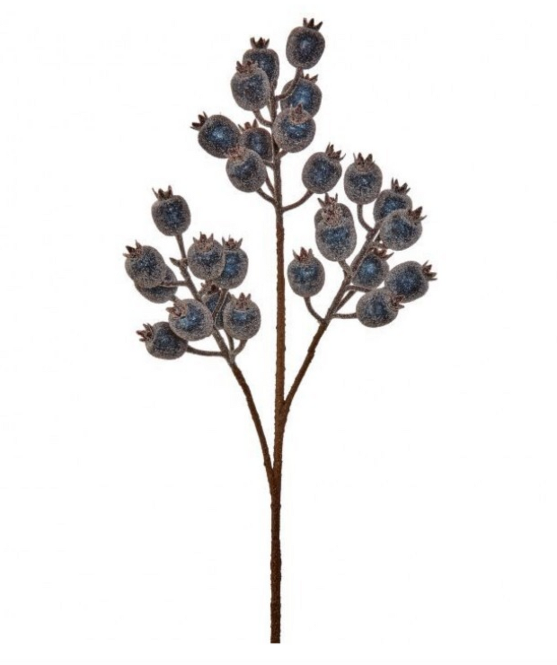 24" Icey Blue Pomegranate Berry Spray