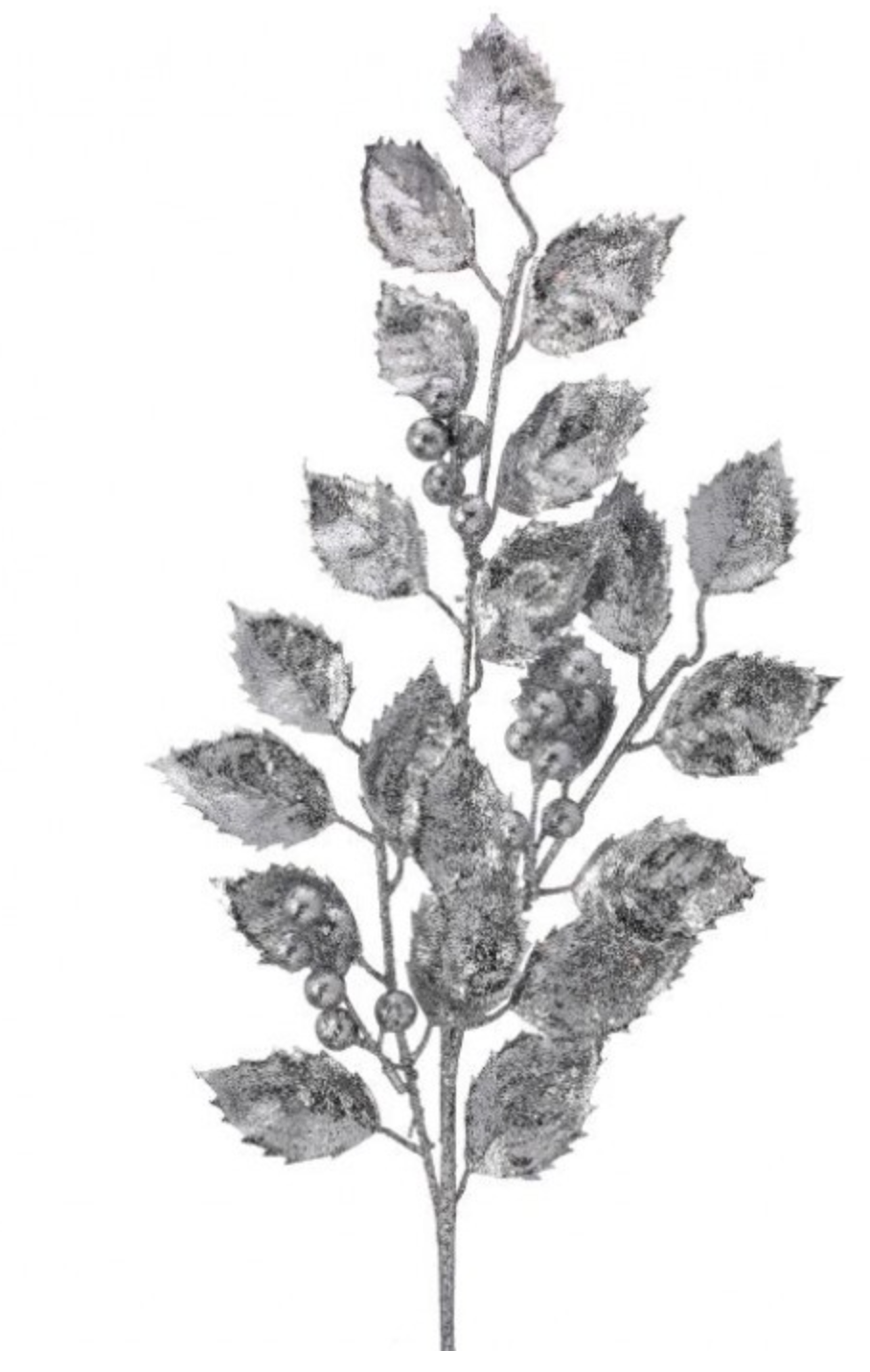 32" Silver Winter Laurel Spray