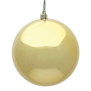 8" Gold Shiny Ball Ornament