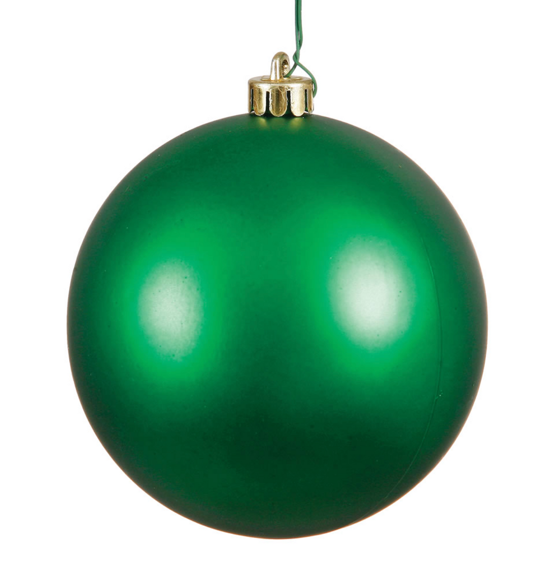 8" Green Matte Ball Ornament