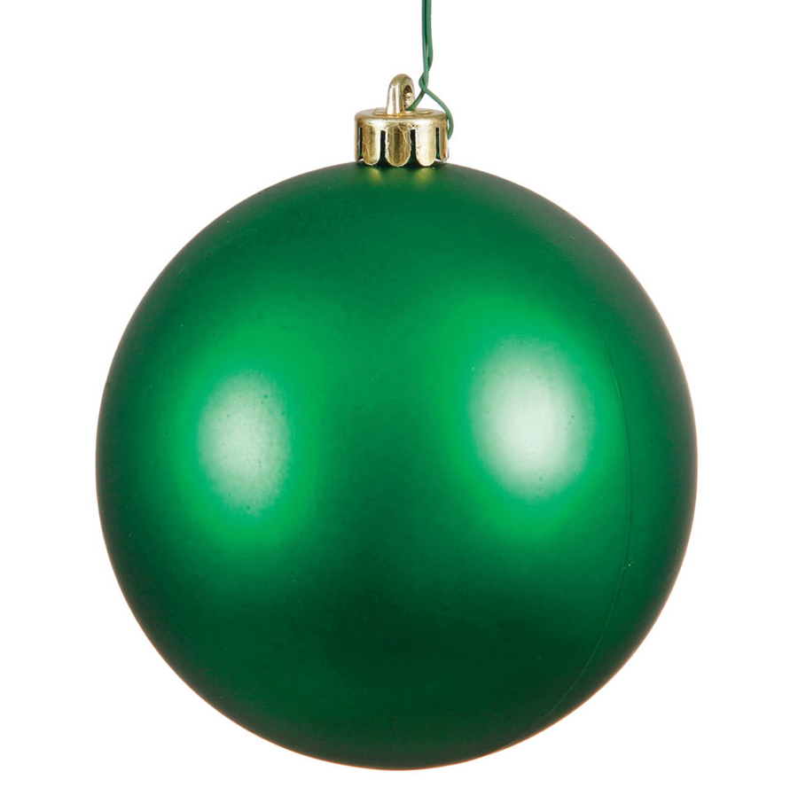 8" Green Matte Ball Ornament