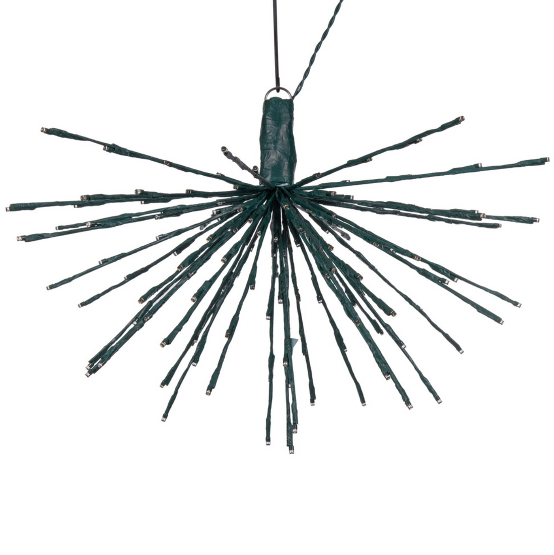 Green Starburst Warm White LED Tree Topper (160 Lights)