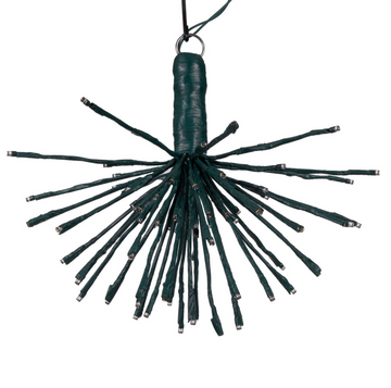 Green Starburst Warm White LED Tree Topper (80 Lights)