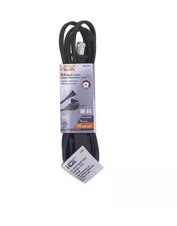 6' Brown Extension Cord