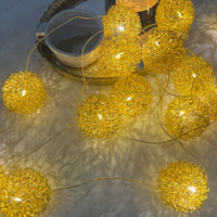 LED Wired Light Garland Pom Pom