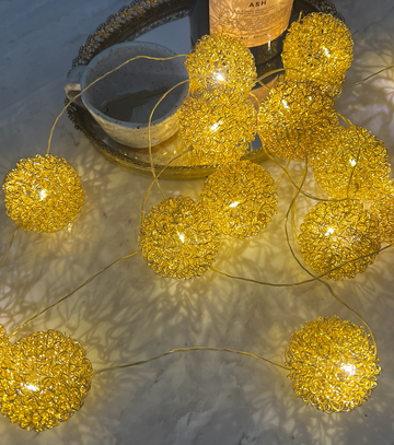 LED Wired Light Garland Pom Pom