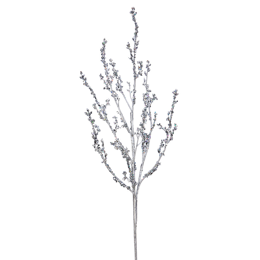 Silver Glitter Branch