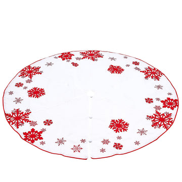 64" Snowflake Tree Skirt