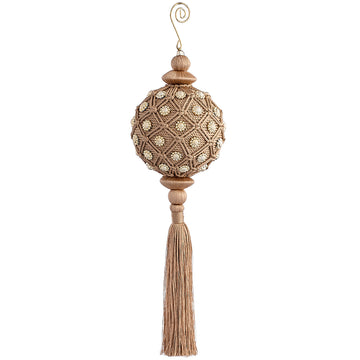 11” Tassled Glam Ornament