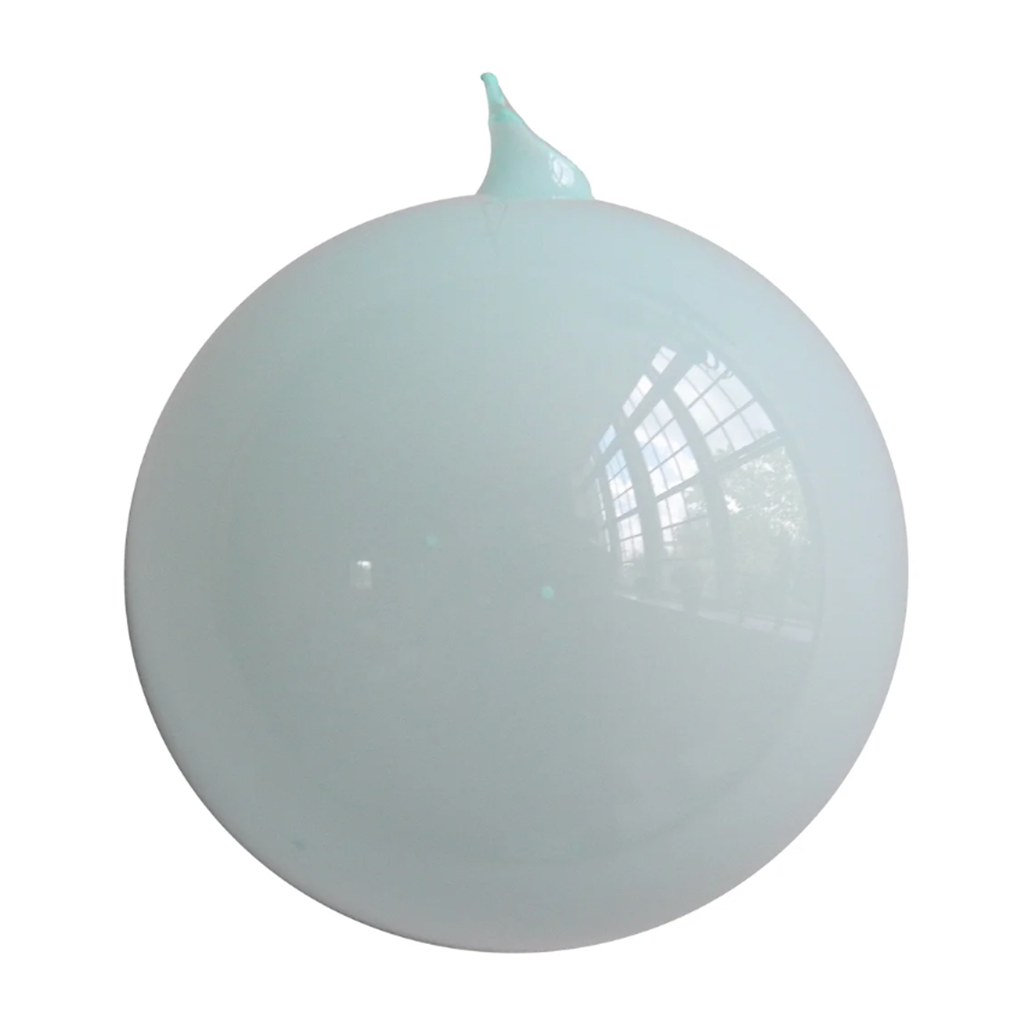 4” Baby Blue Bubble Glass Ball Ornament (Box of 3)