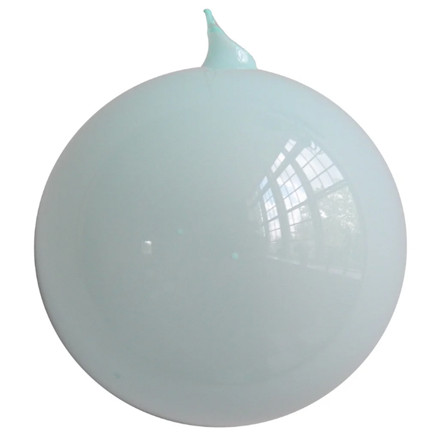 3.1” Light Blue Bubble Glass Ball Ornament (Box of 6)