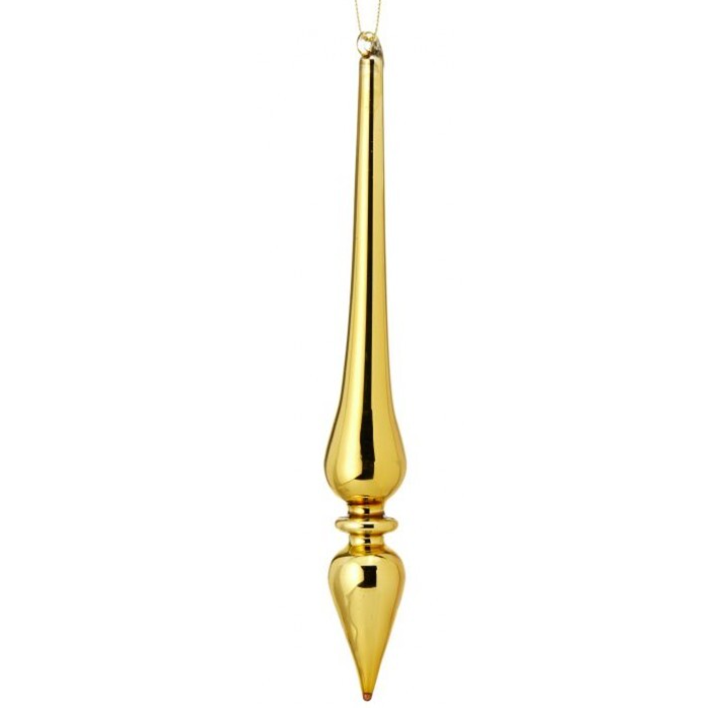 9” Gold Drip Finial