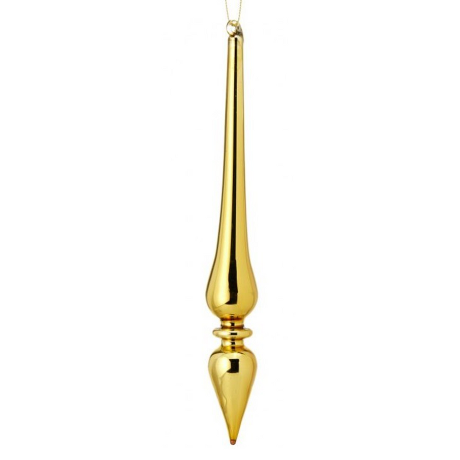 9” Gold Drip Finial