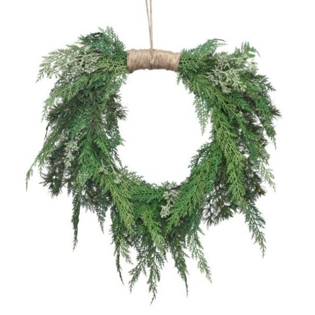 Cedar Heart Hanging Wreath
