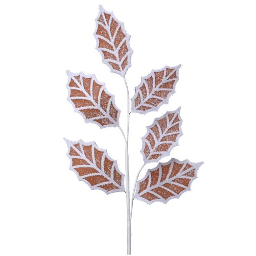 Gingerbread Holly Spray