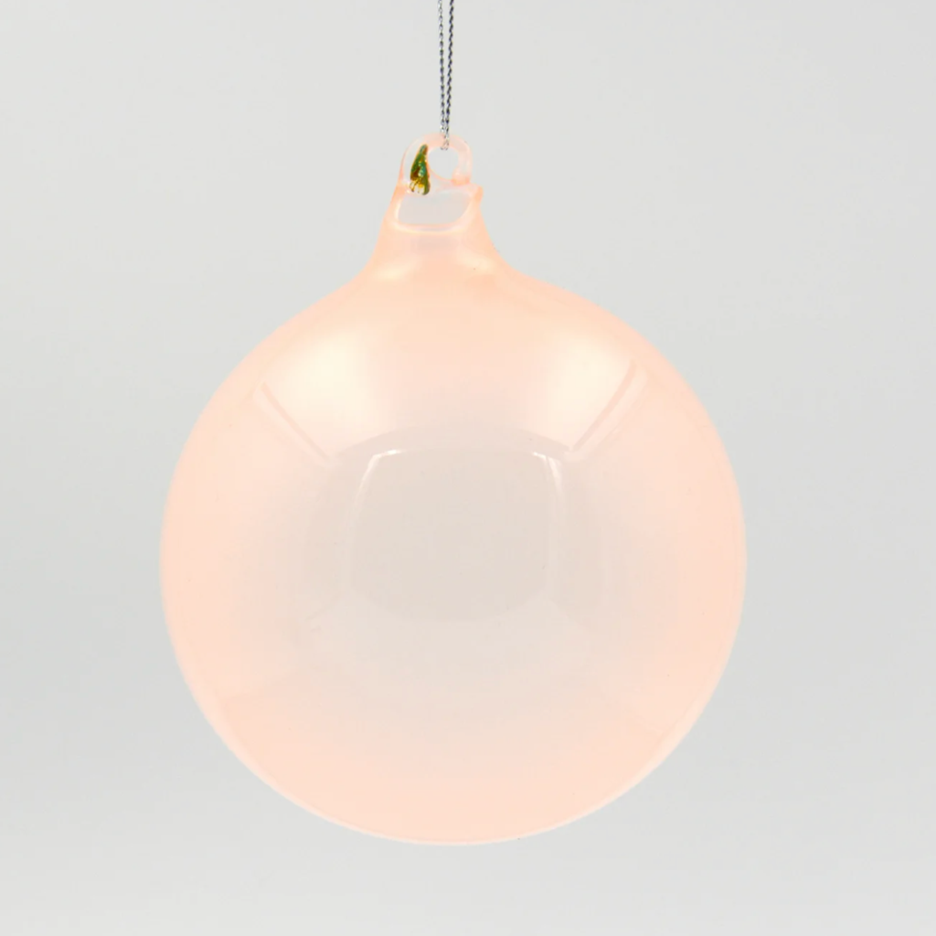 3.9” Light Pink Bubble Gum Glass Ball (Box of 3)