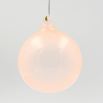 3.9” Light Pink Bubble Gum Glass Ball (Box of 3)