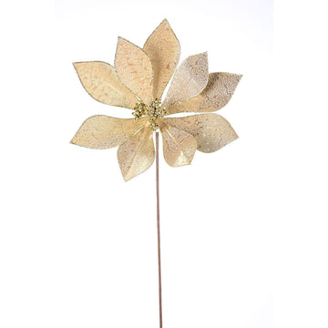 Gold Poinsettia Stem