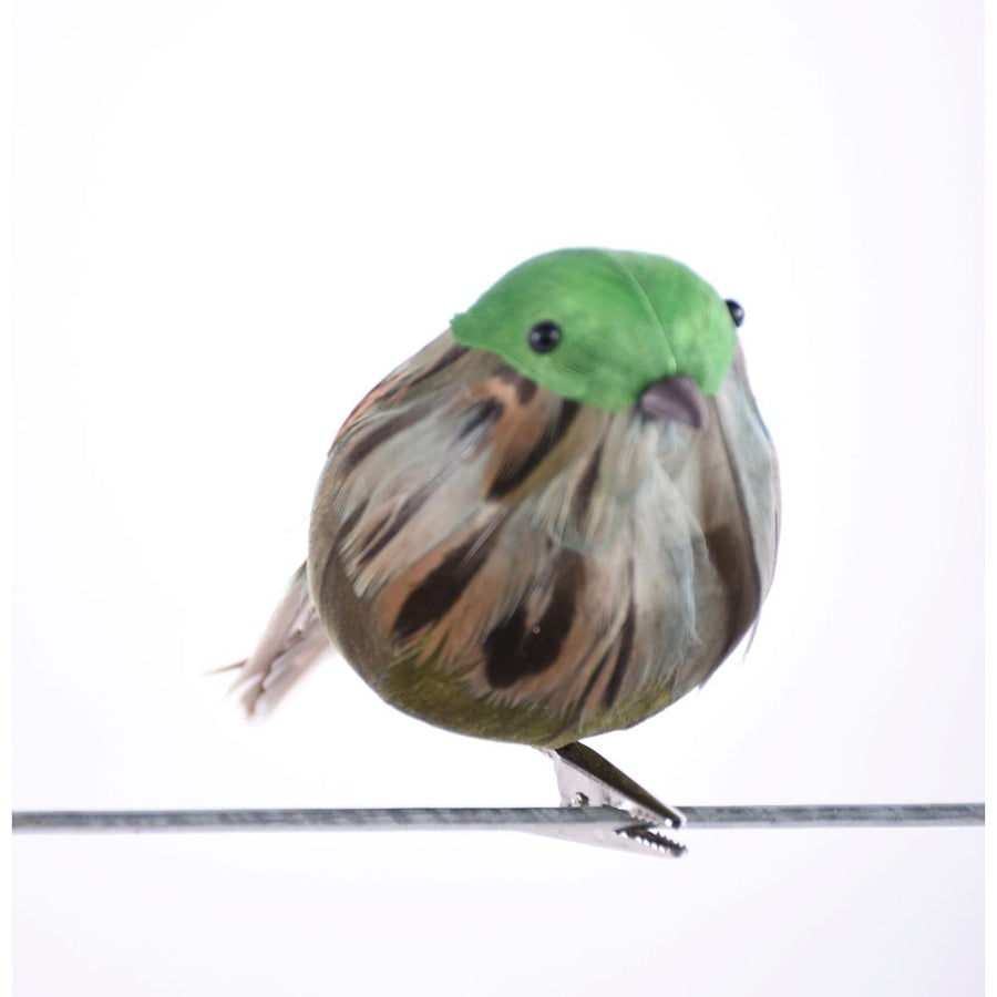 Green Bird with Clip