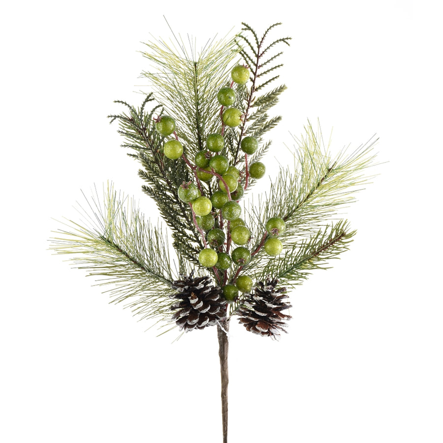 Light Green Pine Berry Spray