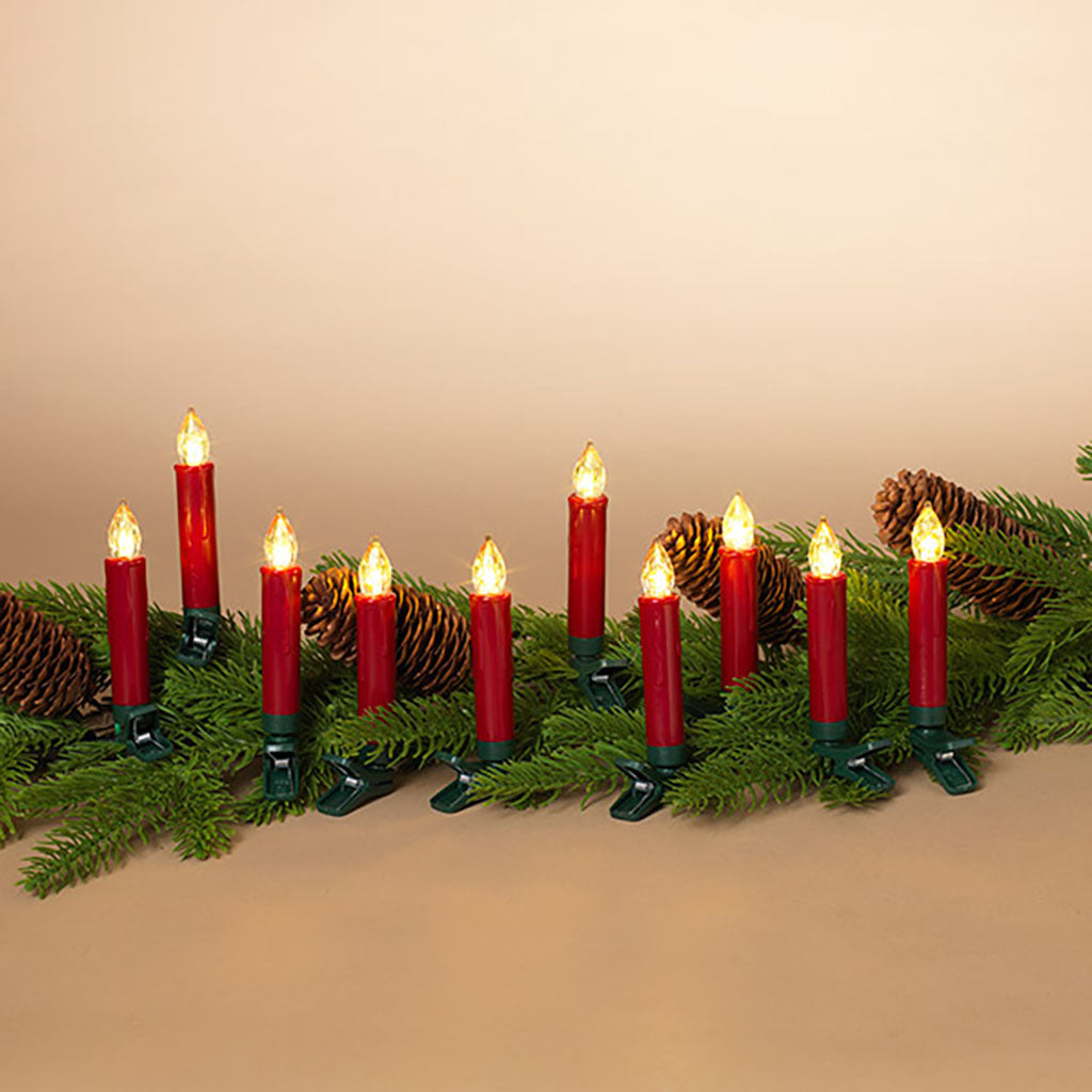 3.9” Red Candle Clips (Box of 10)